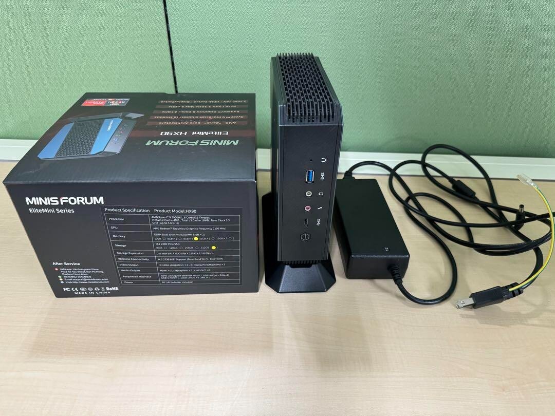 MINISFORUM EliteMini HX90 AMD Ryzen 9 5900HX 8 cores RAM