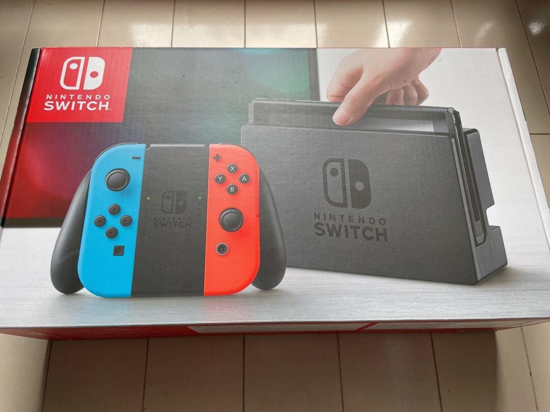 Nintendo HAC-001 Switch Gaming Console with Neon Blue and