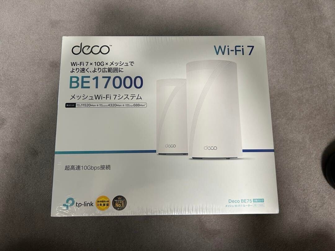 Tp-link Deco BE75 Tri-Band BE17000 Whole Home Mesh WiFi 7