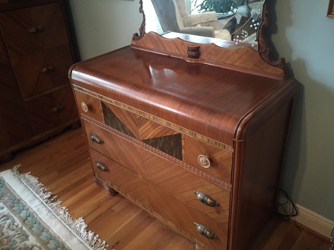 Art Deco Waterfall Bedroom Suite