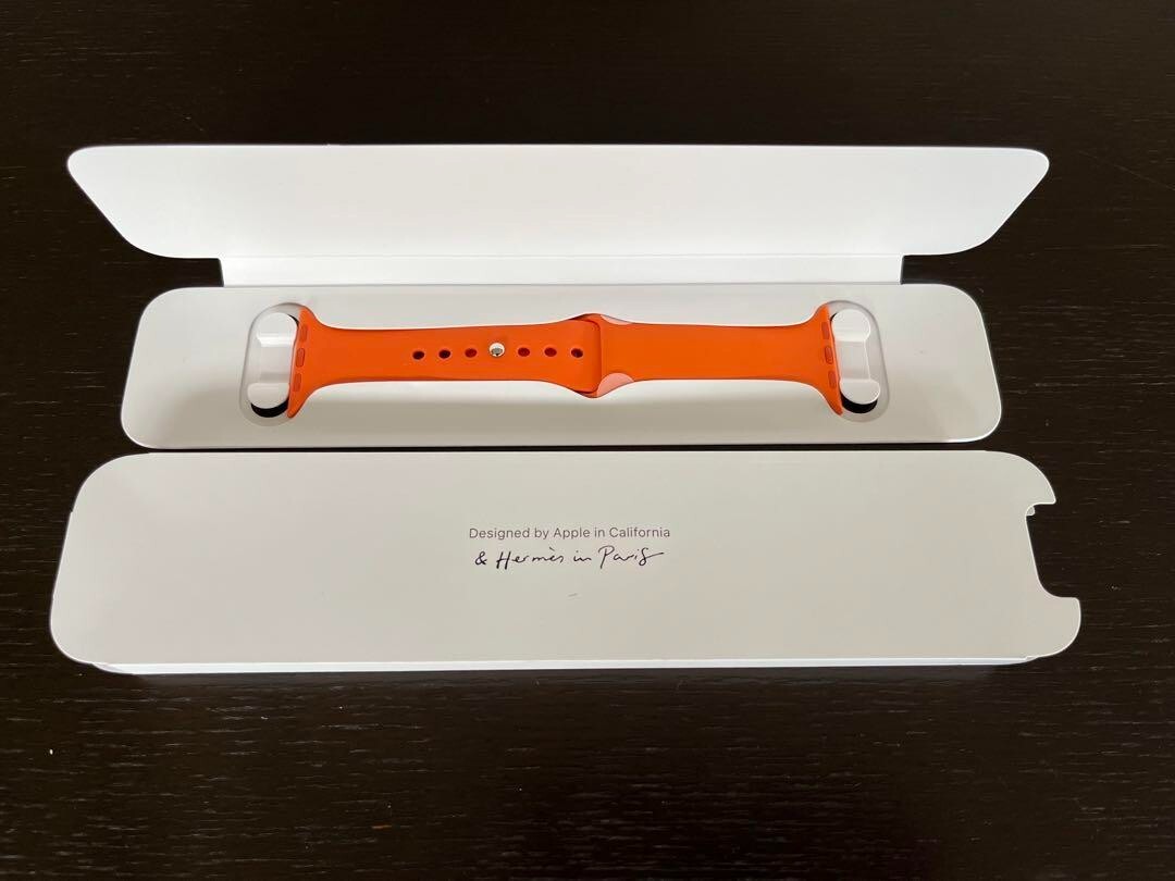 Apple Watch HERMES 45mm スポーツバンド M/L HERMÈS ORANGE SPORT BAND 45MM FOR APPLE WATCH M/L - The Lux