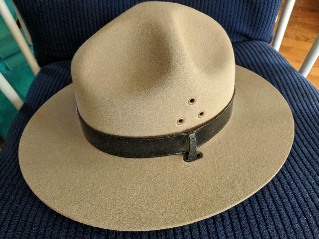 Stratton Hat Felt Campaign Trooper Parks Size 7 Hat USA