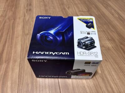 Sony HDR-SR12 Handycam Digital Hi-Vision Camcorders HDD Black carl zeiss lens 