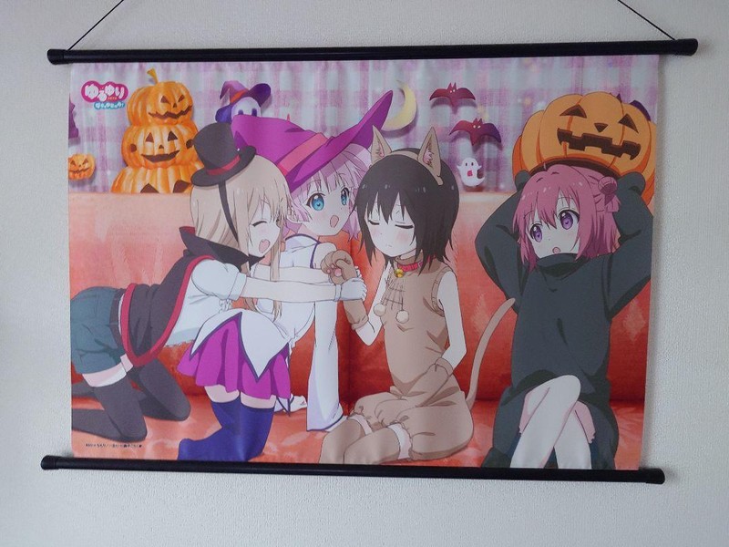 Yuru Yuri Halloween Tapestry (B2) Akari,Chinatu,Kyoko Toshino,Funami Yui F44684