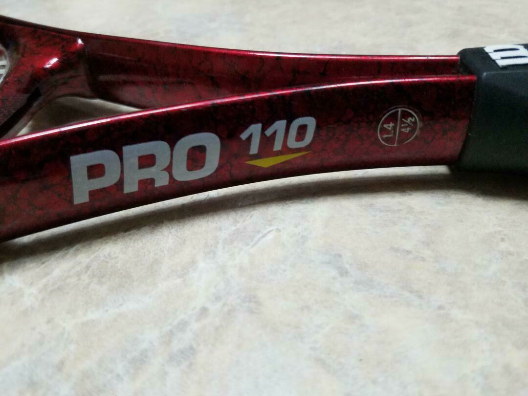 A Wilson Super High Beam Series Pro 110 Tennis Racket