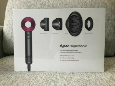 New Dyson Supersonic Hair Dryer Fuschia Pink/Iron Hd03 SEALED BOX