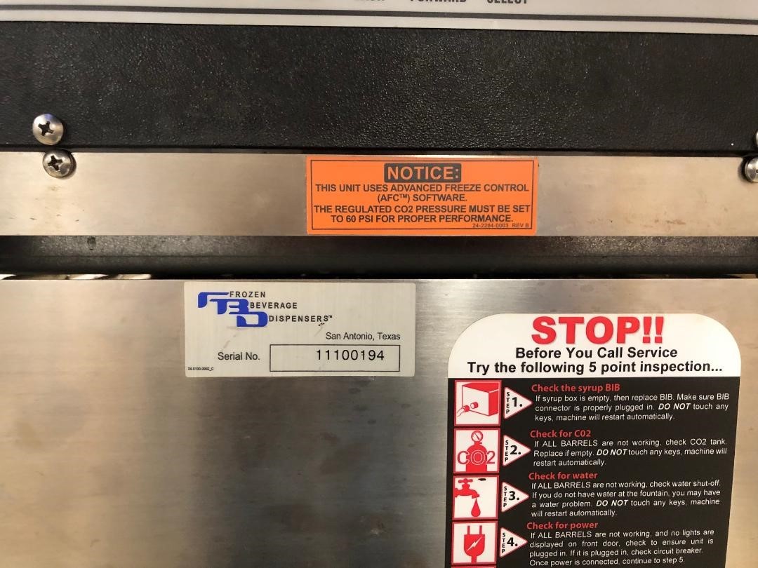 Frozen Beverage Dispenser FBD 2 Barrel Flavor slushy machine ICEE / SLURPEE