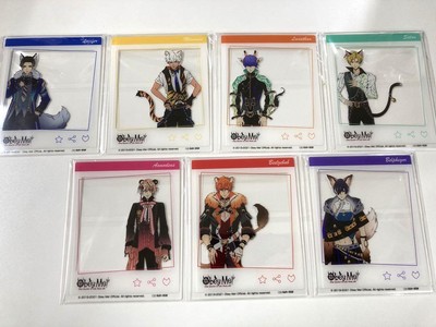 Obey Me! X Tower Record Acrylic Card 7 Complete Set