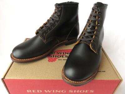 Pre-owned Red Wing Shoes Red Wing 9060 Beckman Boot Flat Box Width D Black Men Size 9.5d High Top Leather