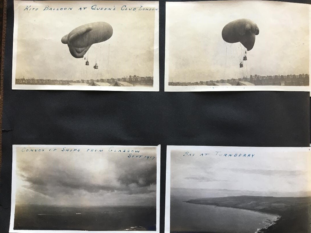 Original Personal Aircraft Recognition Album from WW1 Royal Flying Corps Pilot
