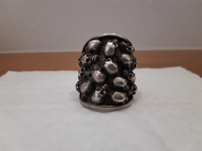 Stanley Guess Multi Skull Overling ring US size 8 Used