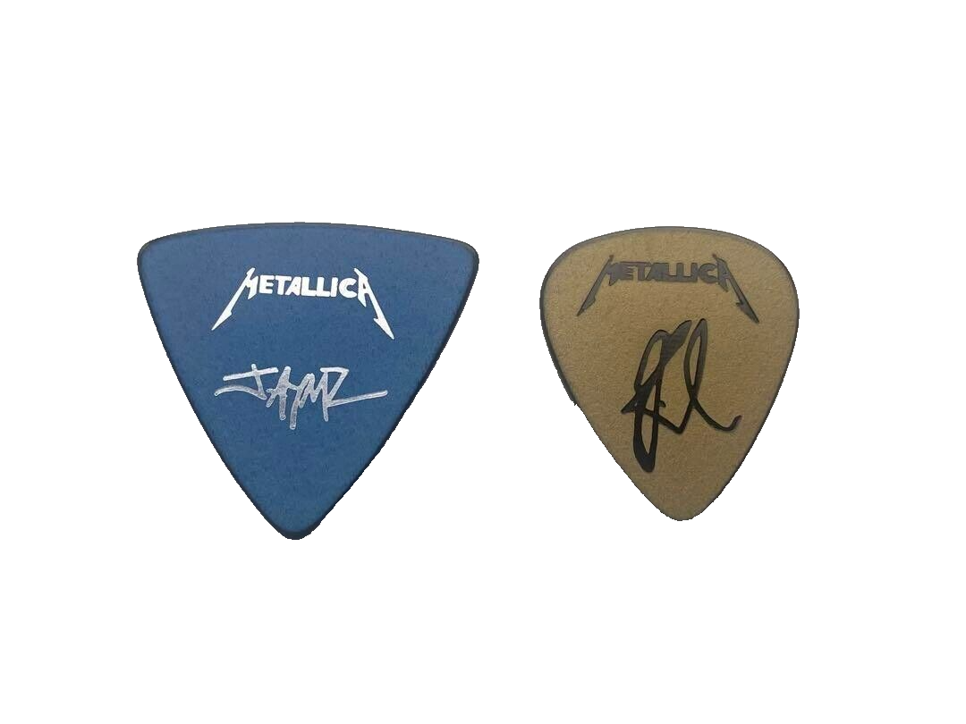 Metallica James Hetfield & Kirk Hammett Original Guitar Pick Metallica James Hetfield & Kirk Hammett Original Guitar Pick