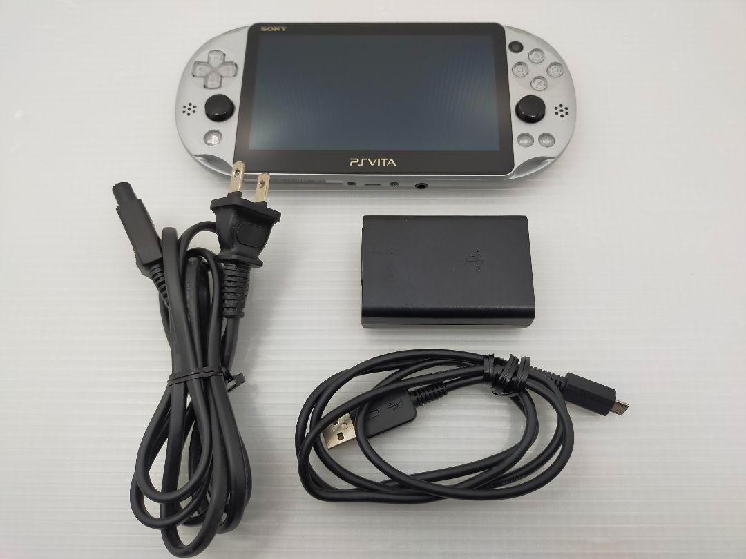 PlayStation Vita - SONY PlayStationVITA 本体 PCH-2000 ZA25 PS Vita PCH 2000 ZA25 Silver Console PSV Slim SONY Tested
