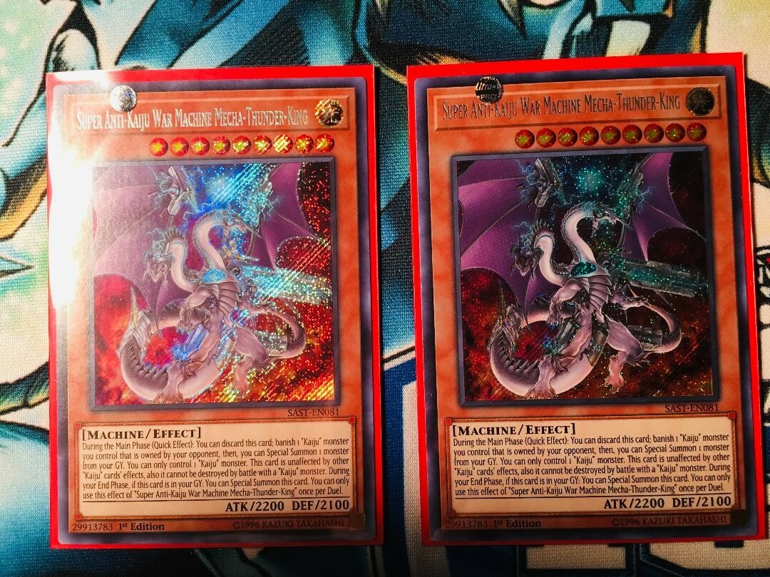 SUPER ANTI-KAIJU WAR MACHINE MECHA-THUNDER-KING |Secret Rare | SAST-EN081 YuGiOh