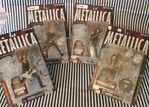 METALLICA Harvester of Sorrow Complete Set of 4 McFarlane Toys 2001 Band Figures