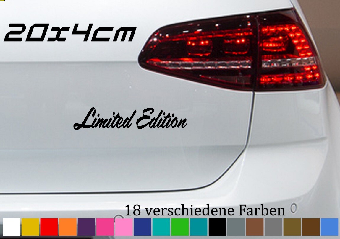Limited Edition Aufkleber 20x4cm Spezial Sonderedition Car Sticker Vinyl JDM OEM