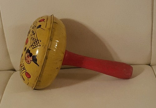 Vintage Kirchhof Newark Metal Childs Noisemaker Rattle Toy