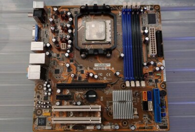 Compaq M2N68-LA 513426-001 socket AM2 MB with CPU, RAM, No plate, As Is Untested