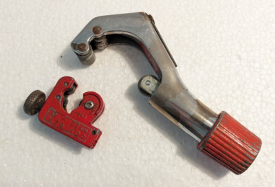 Lot of 2 - Pipe Cutters - MALCO TC274 Copper Tube Cutter & Mini Unbranded 240