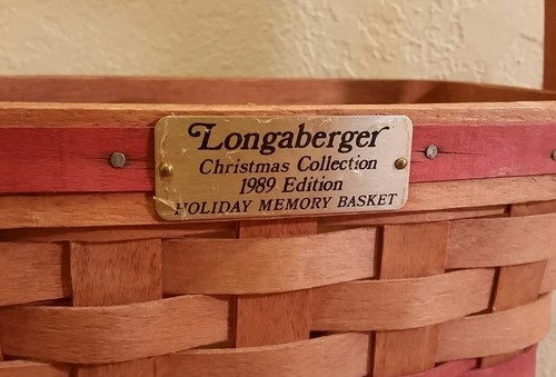 Longaberger 1989 Holiday Memory Basket Christmas Collection Protector Brochure