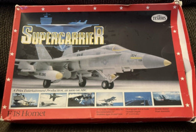 Testors Supercarrier F-18 Hornet Item 284 Box Damage Sealed Inner Bags