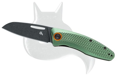 Black Fox Knife Feresa Liner Lock FX-762OD Green Aluminum D2 Pocket Knives
