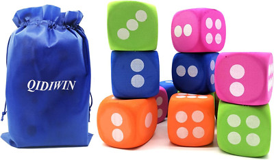 Jumbo EVA Dices, Giant Dot EVA Foam Dices for Kids Building Blocks,Educational,P