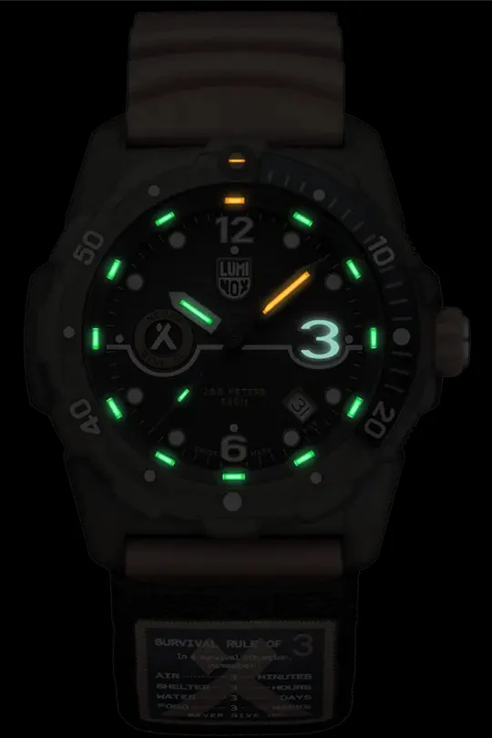 Pre-owned Luminox Xb.3729.eco Bear Grylls Survival Men's Watch 42mm 20atm
