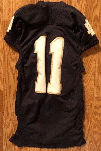 Notre Dame Football 2010 Team Issued Home  Jersey #11