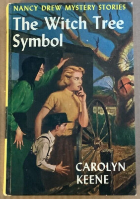 Copy#2 VG 1960s HC Nancy Drew Blue Endpapers #33 Witch Tree Symbol Carolyn Keene