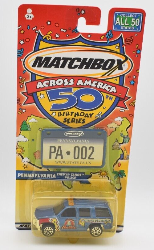 Matchbox Superfast Pennsylvania Chevrolet Tahoe Police blue Across America