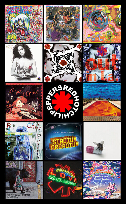 RED HOT CHILI PEPPERS album discography magnet (4.5