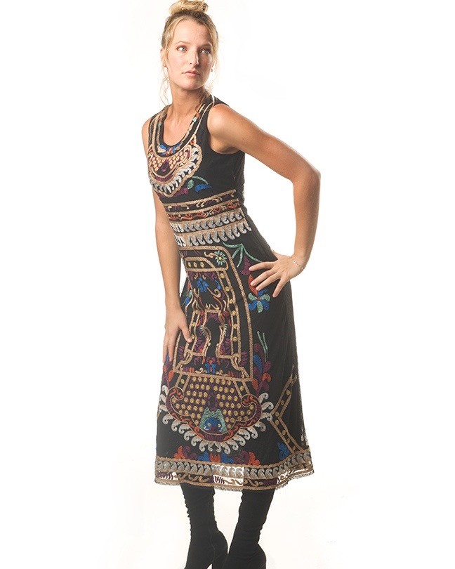 Pre-owned Savage Culture Dress "rhania 33322" In Black