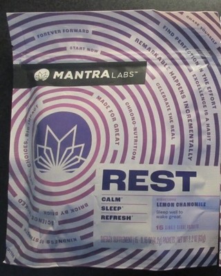 MANTRA LABS REST Calm, Sleep, Refresh 15 Pckts each Lemon Chamomile