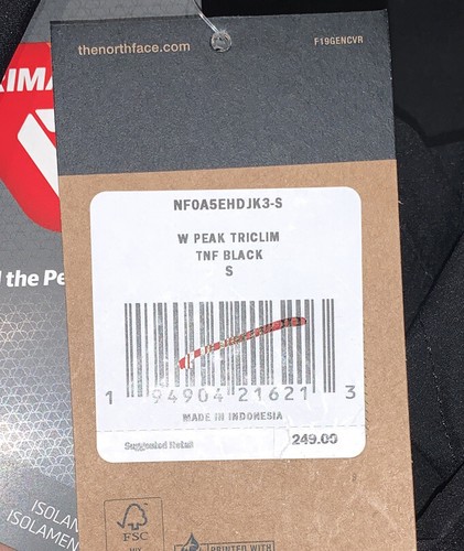 Pre-owned The North Face Women Peak Triclimate 3-in-1 Waterproof Winter Jacket In Black In Tnf Black