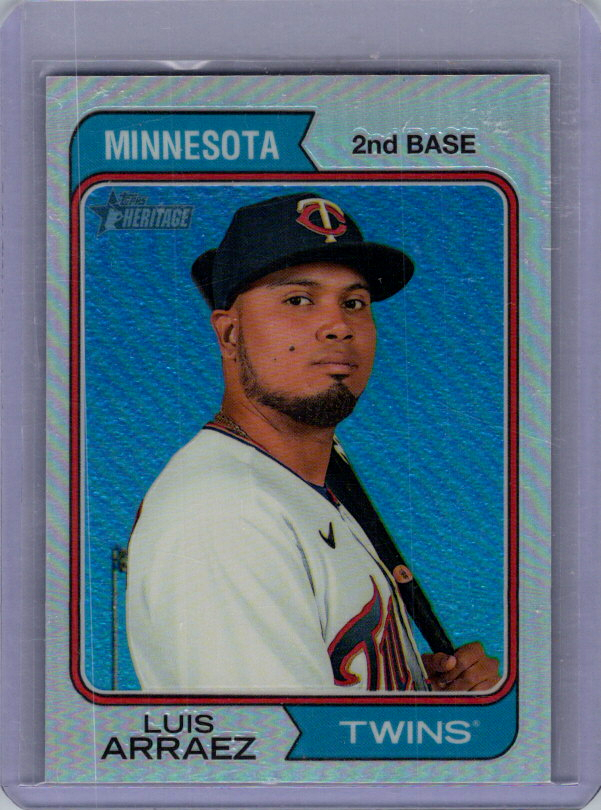 2021 Topps Heritage Luis Arraez Chrome Refractor /574 #359 Twins/Padres