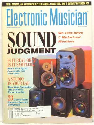ELECTRONIC MUSICIAN MAGAZINE SOUND JUDGMENT TURN YOUR COMPUTER INTO A STUDIO '03