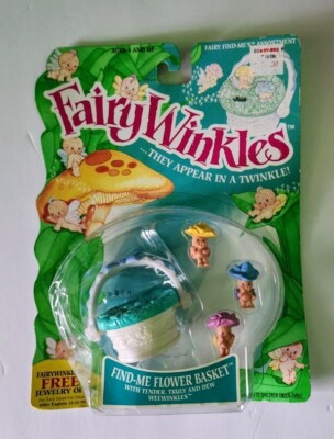 VINTAGE 90'S FAIRY WINKLES - In Box - Find-me Flower Basket