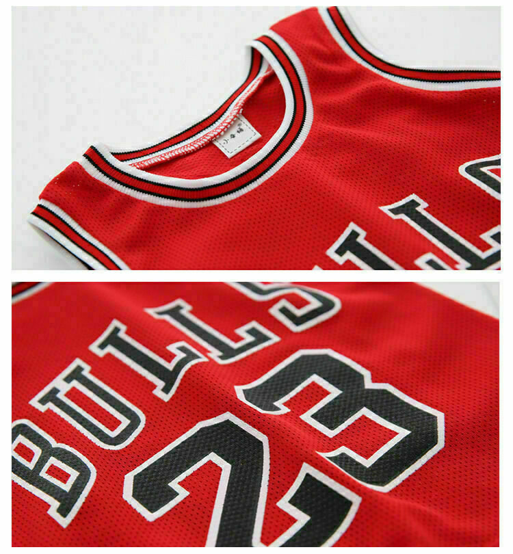 Kinder Jungen # 23 Basketball Trikots Kurzanzüge Kits Mädchen 1-10 Jahre Set DE