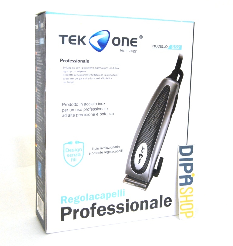 TagliaCapelli Elettrico TeKone 652 Rasoio Peli Accorcia Barba 4 Pettini Forb hsb
