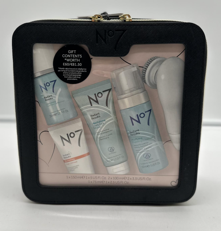 No7 Women's Gift Set Face Cleanse Collection Radiant Results Christmas
