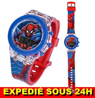Montre Enfant Spiderman Digital LED Garçon Fille Junior Cadeau Anniversaire