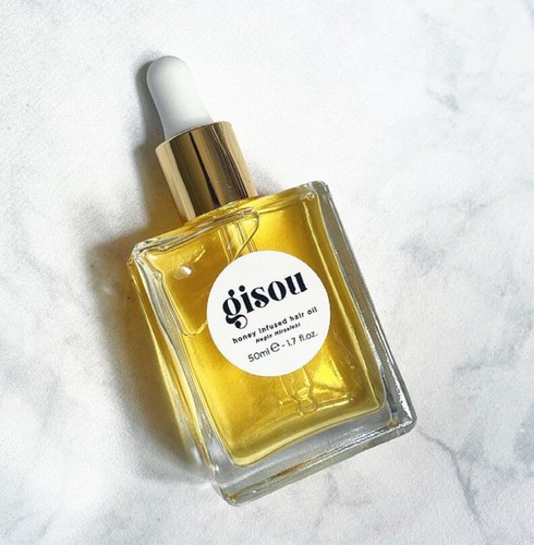 Gisou Honey Infused Hair Oil 1.7 oz Damaged Hair Fizz Split