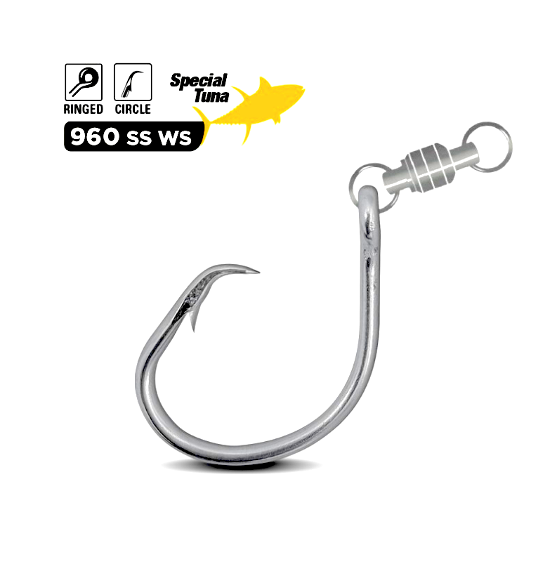 AMI SERIE 960 SS 11/0 JATSUI BIG GAME SUPER MUTU CON GIRELLA A CUSCINETTO  2 PZ