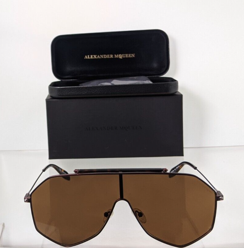 Pre-owned Alexander Mcqueen Brand Authentic  Sunglasses Mq 0138 Brown 004 99mm Frame
