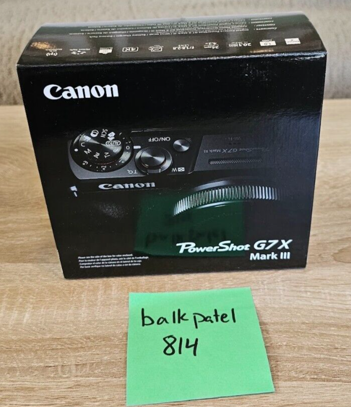 BRAND NEW ✅ Canon PowerShot G7 X Mark III Camera SILVER USA ✅ TRUSTED SELLER
