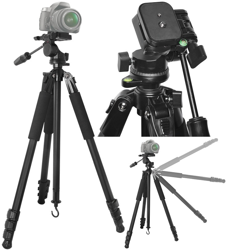 80" Heavy Duty Professional Tripod w/Case For JVC Everio GZ-