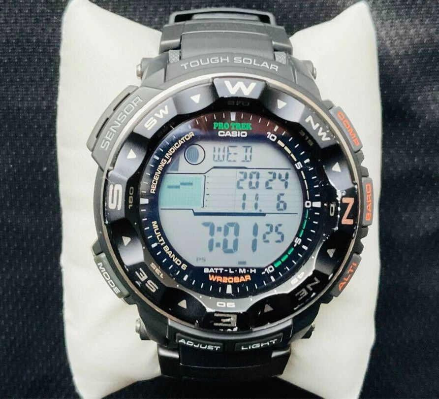 稼働品 CASIO PROTREK PRW-2500 Casio Pro Trek PRW-2500 Protrek Triple Sensor Tough Solar