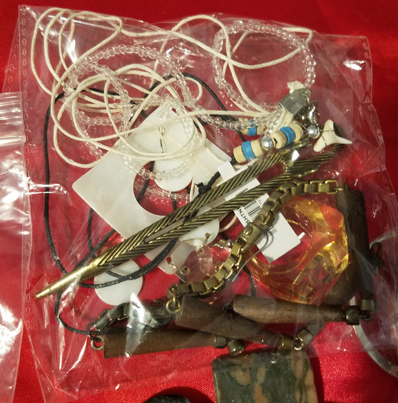 broken jewelry lot beads charms jewelry crafts supplies metal clay stone