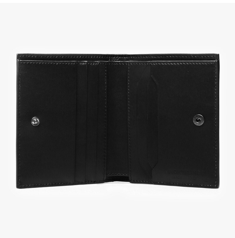 Pre-owned Montblanc Extreme 3.0 Leather 6cc Card Holder Case Cover Wallet Purse For Men In Black